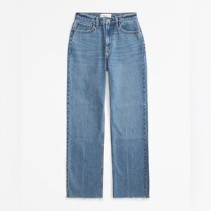 Abercrombie & Fitch 90’s Ultra High Rise Straight Leg Denim Jeans in Size 26/2S